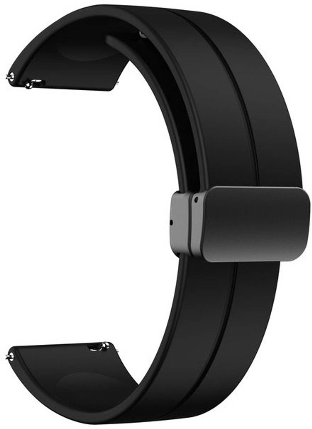 AOnes Silicone Belt Magnetic Folding Buckle for Nothing Watch Pro 2 Smart Watch Strap