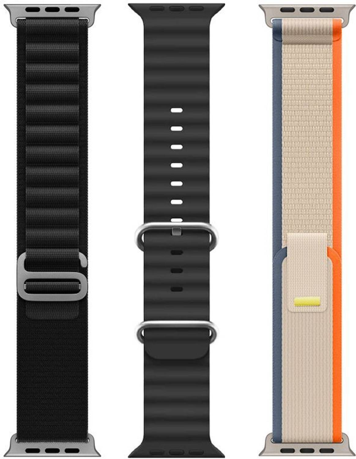 BLACK LOVIES 22 mm Ultra Watch Strap, Smart Watch Strap Belt for Ultra Watch 49 mm, Series 8 / 7 45 mm, Series 6 / 5 / 4 44 mm, Series 3 / 2 / 1 42 mm, T800 Ultra, Watch 8 Ultra, i8 Pro Max, W26, T800 Smart Watch Strap
