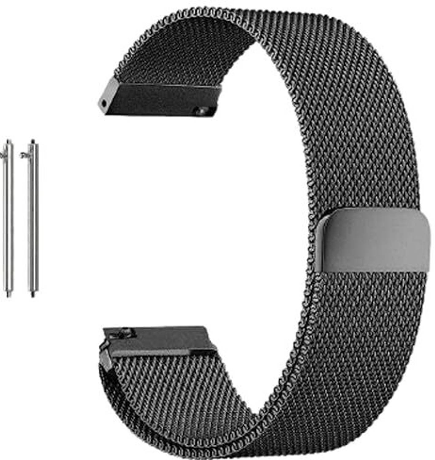 LN KART 22 mm Watch Strap Stainless Steel Metal 22mm compatible with Colorfit Pro 5 Max / Colorfit Ultra 2 / halo plus elite edition / Halo 2 / Origin / Force Plus/ColorFit Ultra/Ultra 2,Vision,Caliber, Pro 3, Active/GPS, Buzz, Nav/Nav+, Endure, Amazfit Gtr (47Mm)/ Gtr 2E, Smart Watch Strap