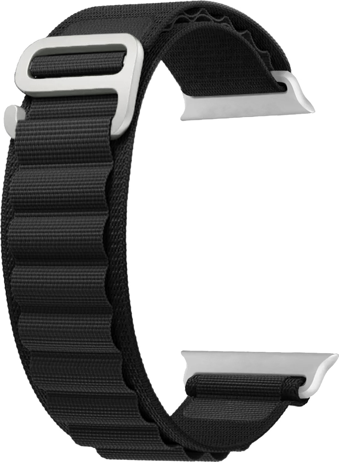 Image of ACM Sliding Watch Strap Nylon Hook for Apple Watch Series 6 40mm Smartwatch Black Smart Watch Strap