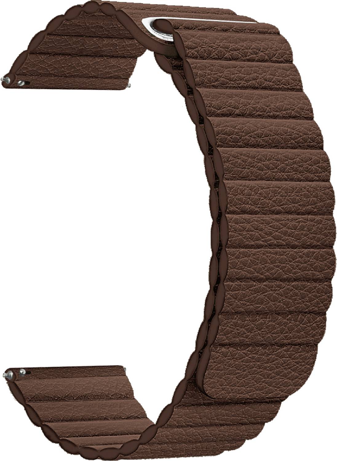 ACM Leather Watch Strap for Fastrack Limitless Glide Smartwatch Belt Band Brown Smart Watch Strap