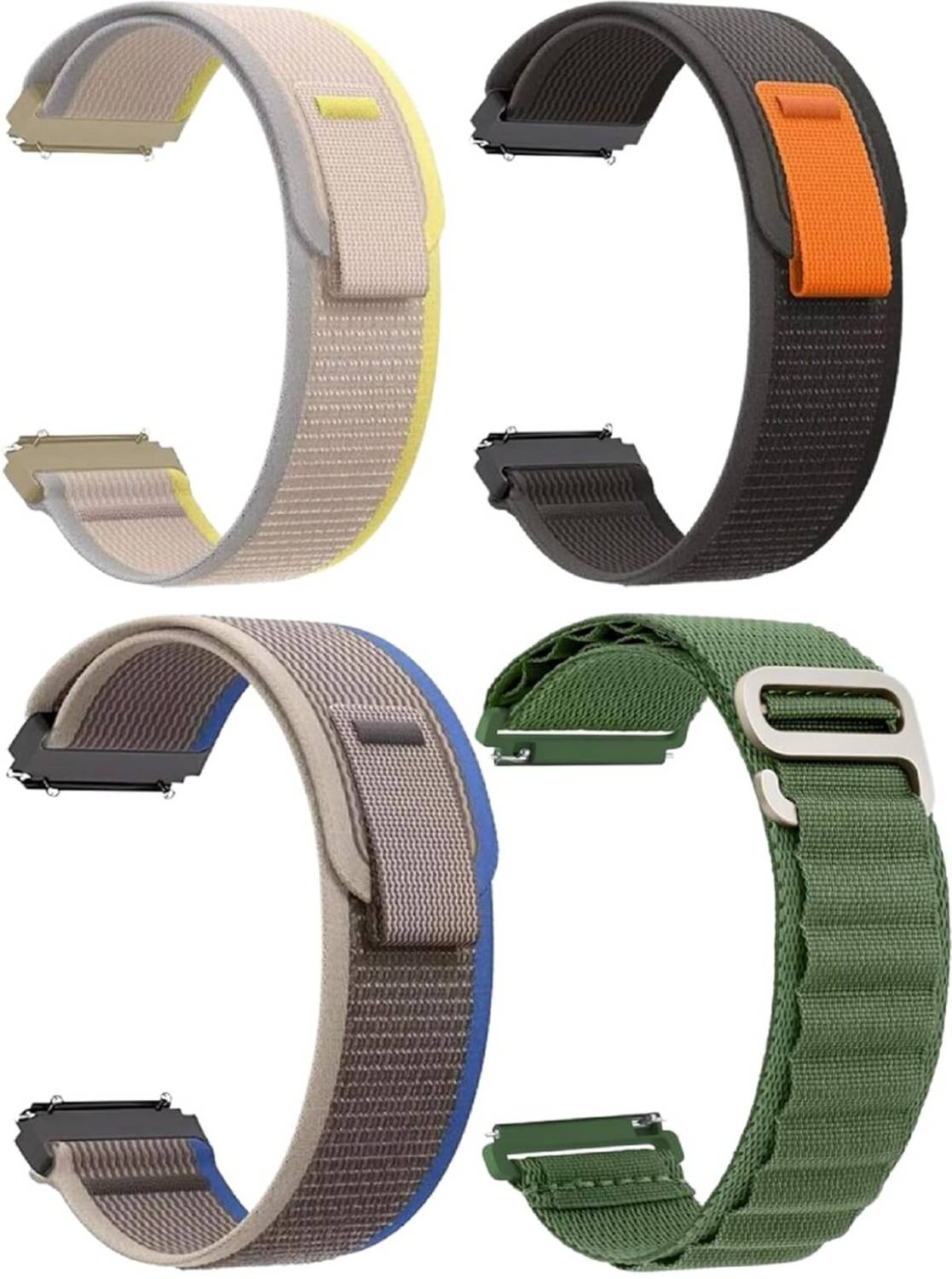 KHR 2 mm KHRTGF2354U 20mm Band Strap Combo for Amazfit GTS 2 Mini, Amazfit Bip/Bip U/Pro/Lite, Bip S, Amazfit GTS/ 2/2e, Samsung Galaxy Watch 4/ Watch 5 Smart Watch Strap