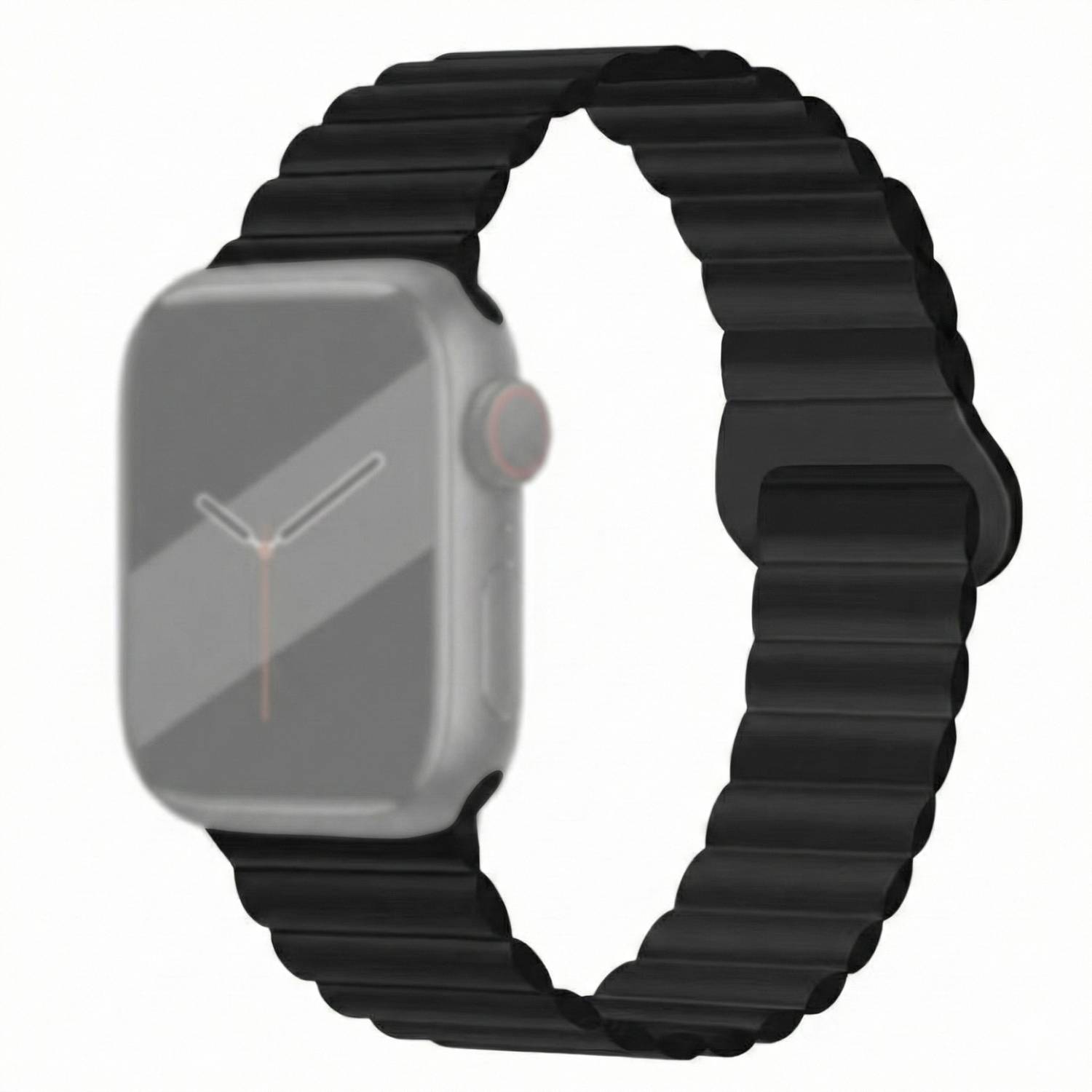KICKSTORM Ultra Elastic Magnetic Silicone Band Adjustable Sport Breathable Strap (Watch Not Included) Sweatproof & Adjustable Watch Strap Ultra1/Ultra2/ 11/10/9/8/7/6/5/4/3/2/1/SE Compatible For Strap 49mm /46mm/45mm/44mm/42mm Smart Watch Strap Smart Watch Strap