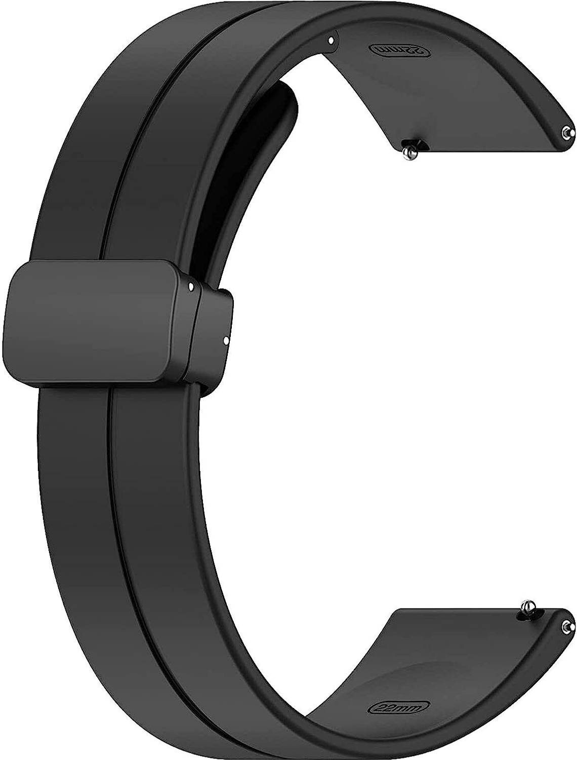 RUPELIK 22mm Smart Watch Strap with Metal Magnetic Lock Clasp,suitable for all 22mm watches Smart Watch Strap