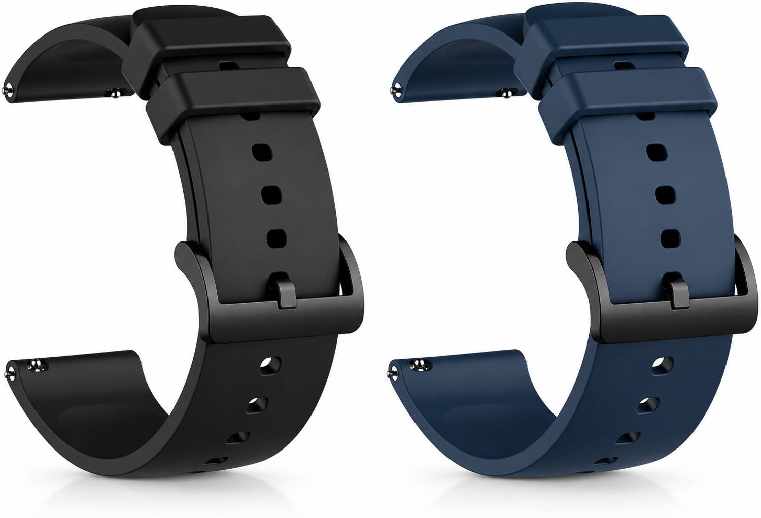 LORENZ 22 mm BS-BLK-BLU Smart Watch Strap