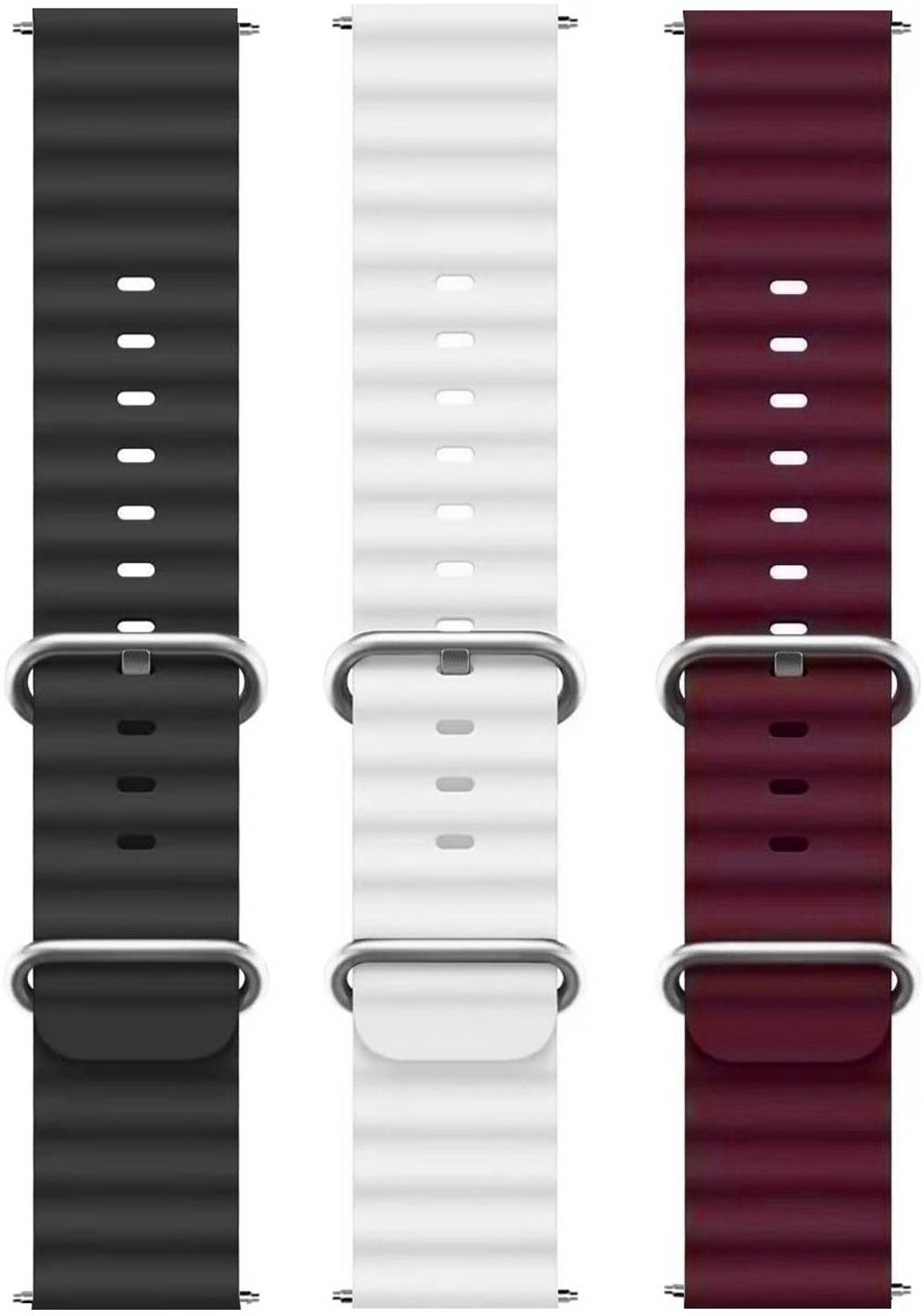 BLACK LOVIES 22 mm 22MM Smart Watch Strap Belt For Noise Colorfit Icon 2 / Icon 3 / Icon 3 Plus Only. Smart Watch Strap