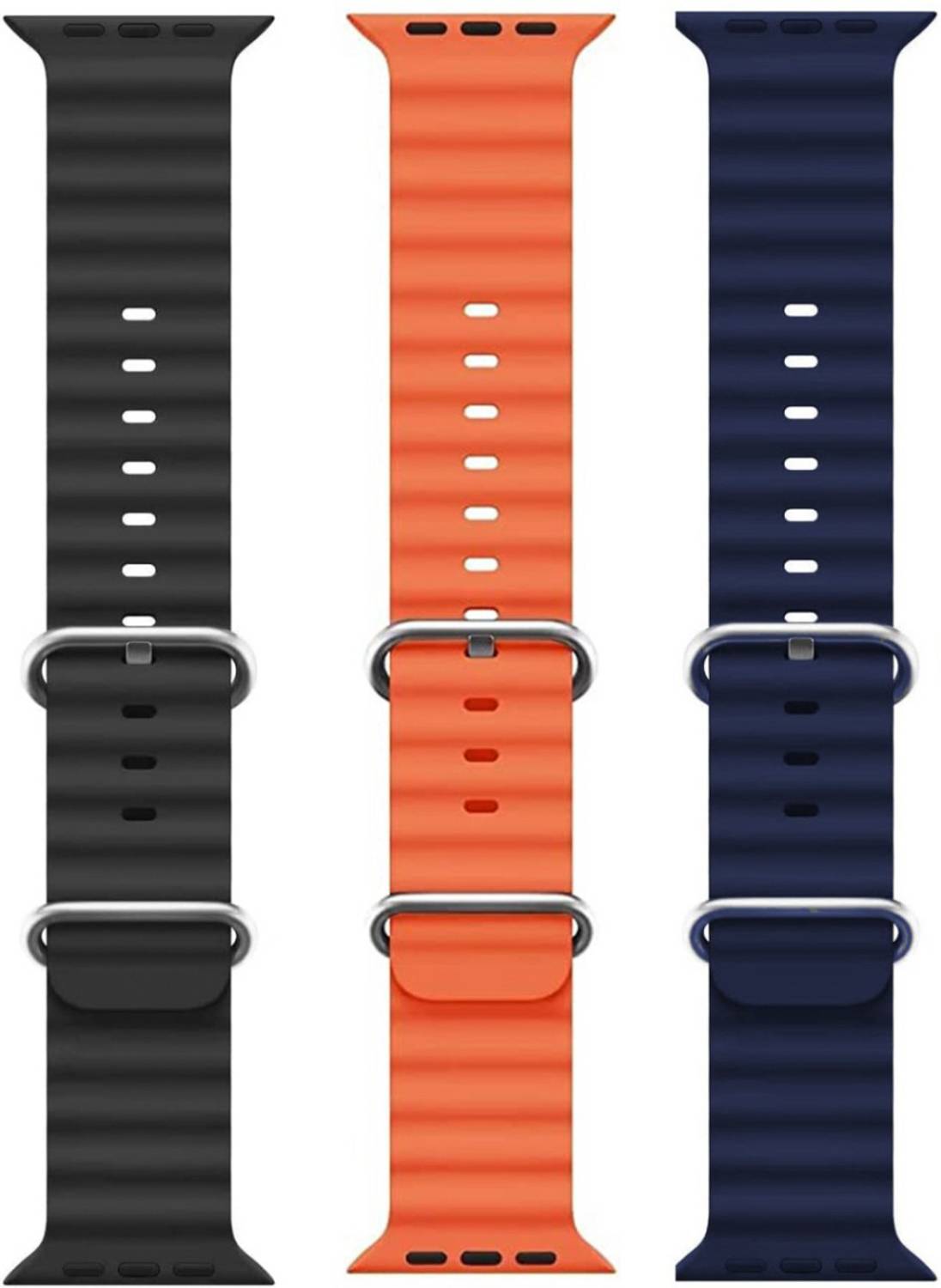 Flipkart SmartBuy 44 mm Ocean Smart Watch Strap Belt for Ultra Watch 49 mm, Series 8 / 7 45 mm, Series 6 / 5 / 4 44 mm, Series 3 / 2 / 1 42 mm, T800 Ultra, Watch 8 Ultra, i8 Pro Max, W26, T800. Smart Watch Strap Smart Watch Strap