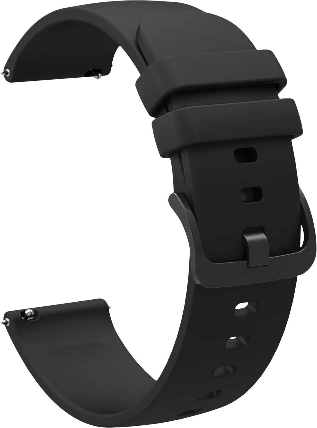 ACM Watch Strap Silicone Color Hook for Mobvoi Ticwatch Gth 2 Smartwatch Belt Band Black Smart Watch Strap