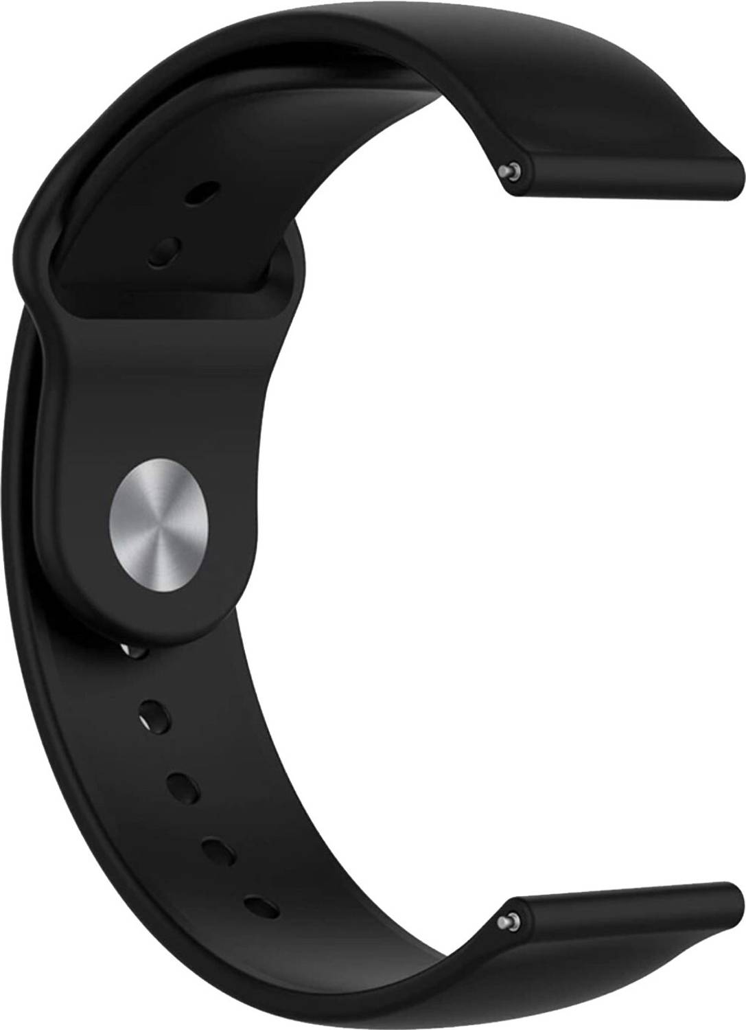 ACM Watch Strap Silicone Belt for |Noise Colorfit Pro 4 Max Smartwatch Sports Black Smart Watch Strap
