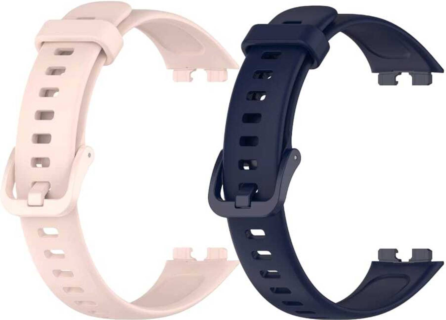 valente Soft Silicone Sport Strap Compatible with Huawei Band 8 / Band 9 – Comfortable & Adjustable Replacement Wristband (Pack of 2) Smart Watch Strap