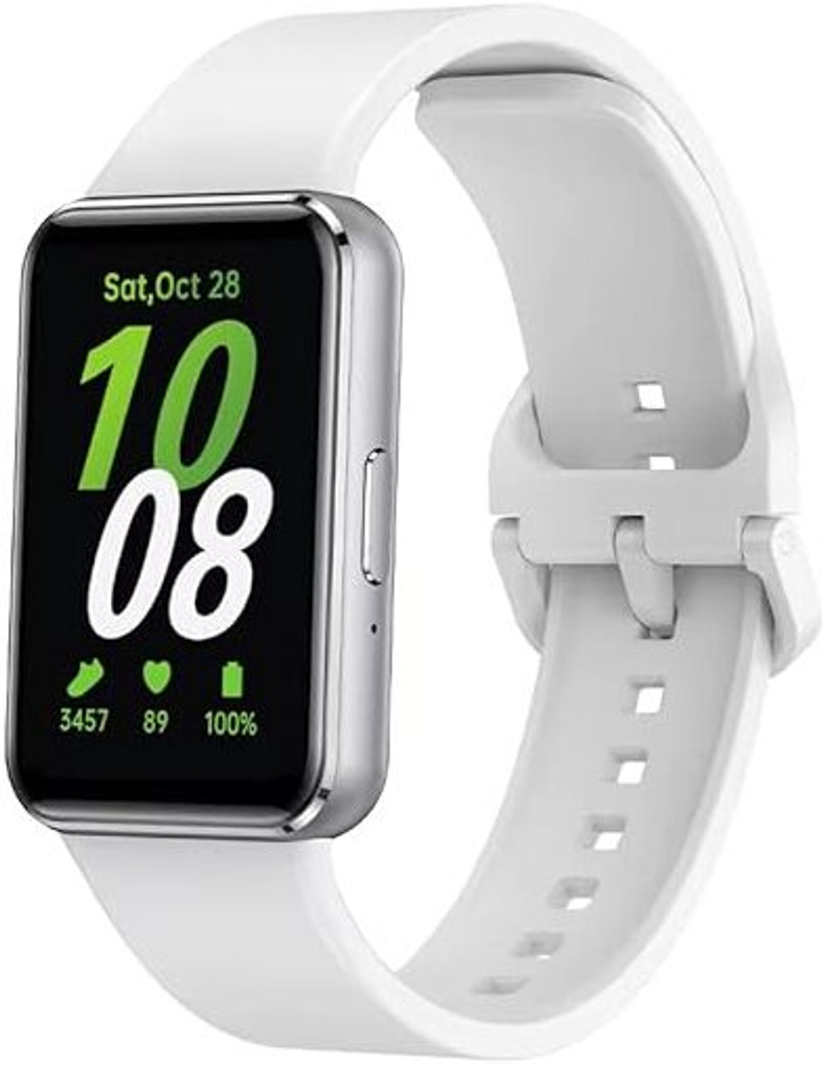 Image of JOBINKA Flexible Silicone Replacement Strap Compatible With Sam Galaxy Fit 3 (Pack Of 2) Smart Watch Strap