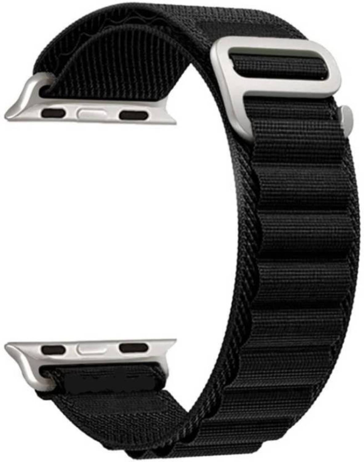 Antoj Smart Watch Strap alpine loop Belt for Ultra Watch 49 mm, Series 8 / 7 45 mm, Series 6 / 5 / 4 44 mm, Series 3 / 2 / 1 42 mm, T800 Ultra, Watch 8 Ultra, i8 Pro Max, W26, T800(black ) Smart Watch Strap