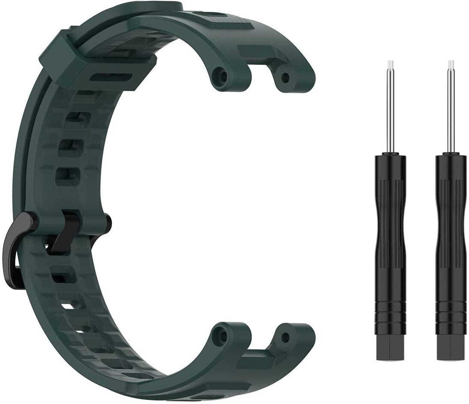RUPELIK Silicon Strap for Amazfit T-Rex/Amazfit Trex Pro(with Installation Tools) Green Smart Watch Strap