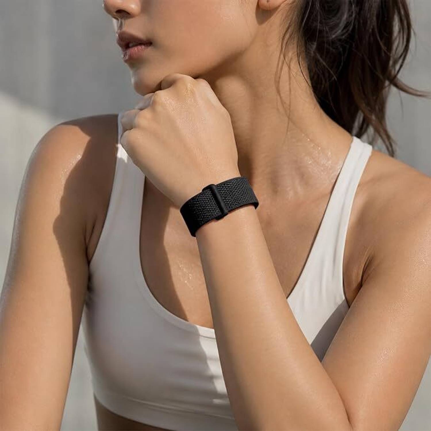 SwapME 25 mm Magnetic Braided Band Compatible with Google Fitbit Air Magnetic Closure | Braided Woven Design Smart Band Strap - Image 5