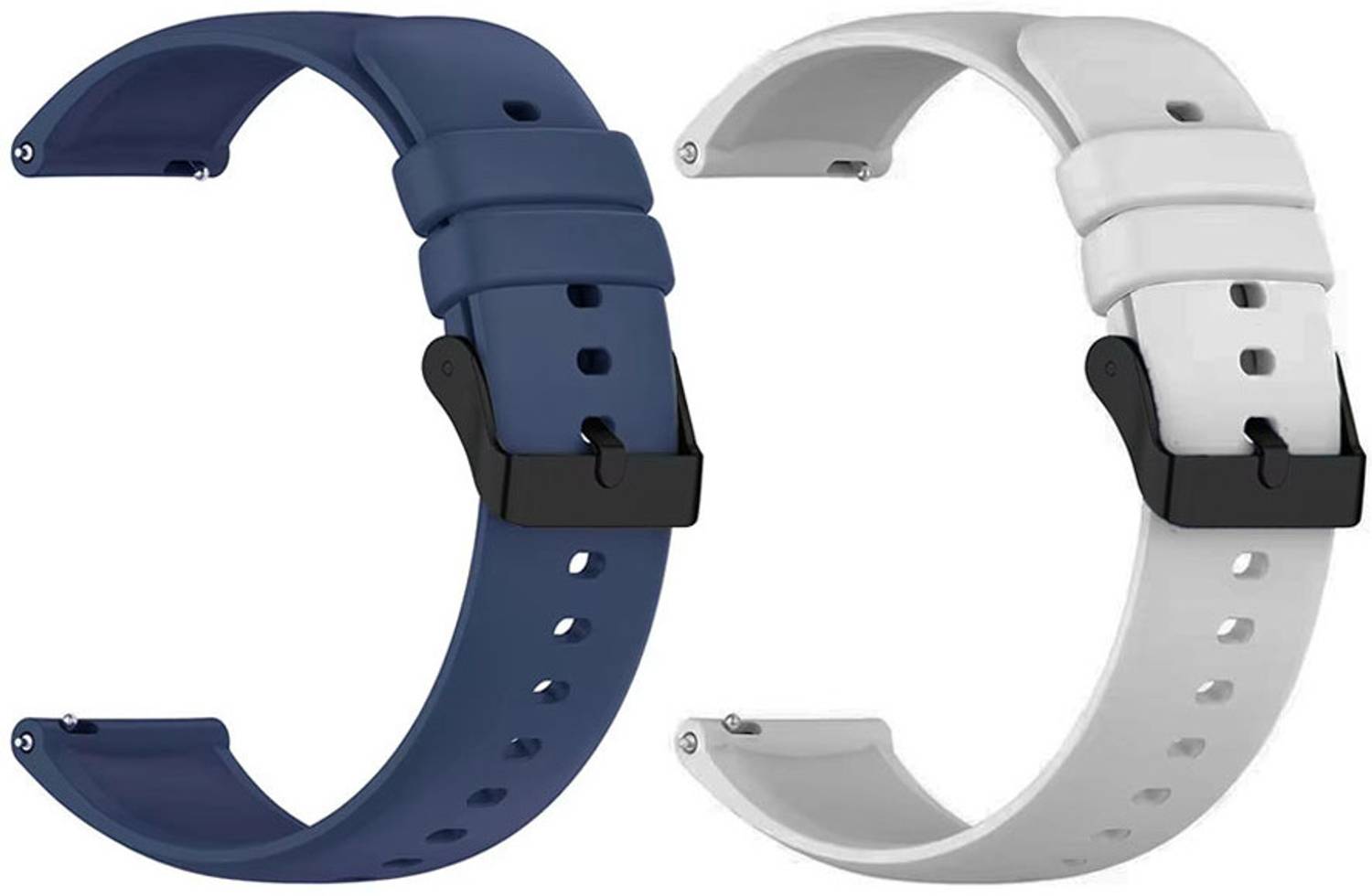 AOnes Pack of 2 Watch Strap Silicone Classic Belt for Motorola Moto Watch 2026 Smart Watch Strap