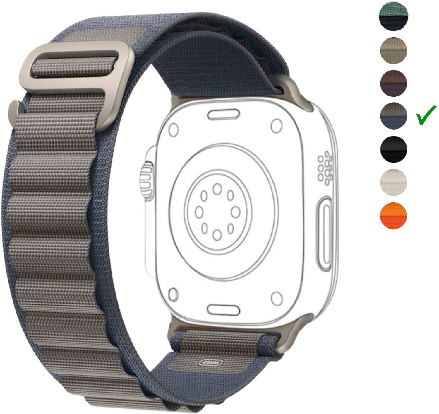 onefit Trail Loop Nylon Band for 42,44,45,49(mm) Smart Watch Strap