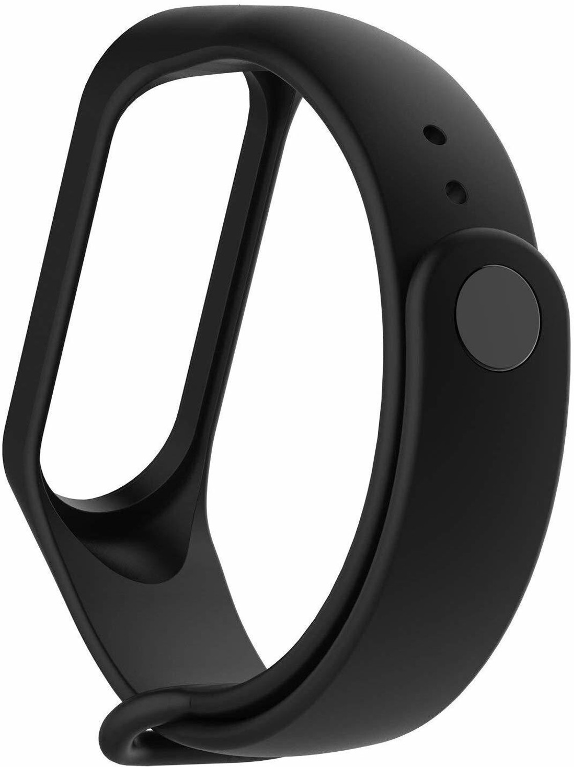 Image of PORTLIX Mi Band 3 strap combo (Black & Grey) Combo of 2 pack Black and Grey Xiaomi Mi Band 3 / Mi Band 4 Watch band Silicone Strap Colour Band Bracelet (Not Compatible with Mi Band 1 /2) Smart Band Strap