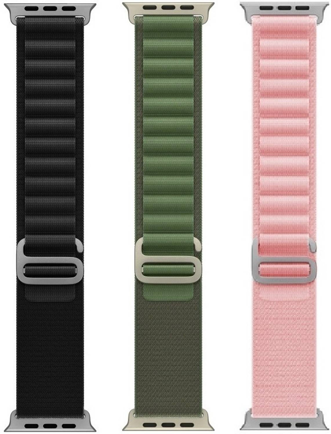 BLACK LOVIES 44 mm Alpine Loop Smart Watch Strap Belt for Ultra Watch 49 mm, Series 8 / 7 45 mm, Series 6 / 5 / 4 44 mm, Series 3 / 2 / 1 42 mm, T800 Ultra, Watch 8 Ultra, i8 Pro Max, W26, T800. Smart Watch Strap