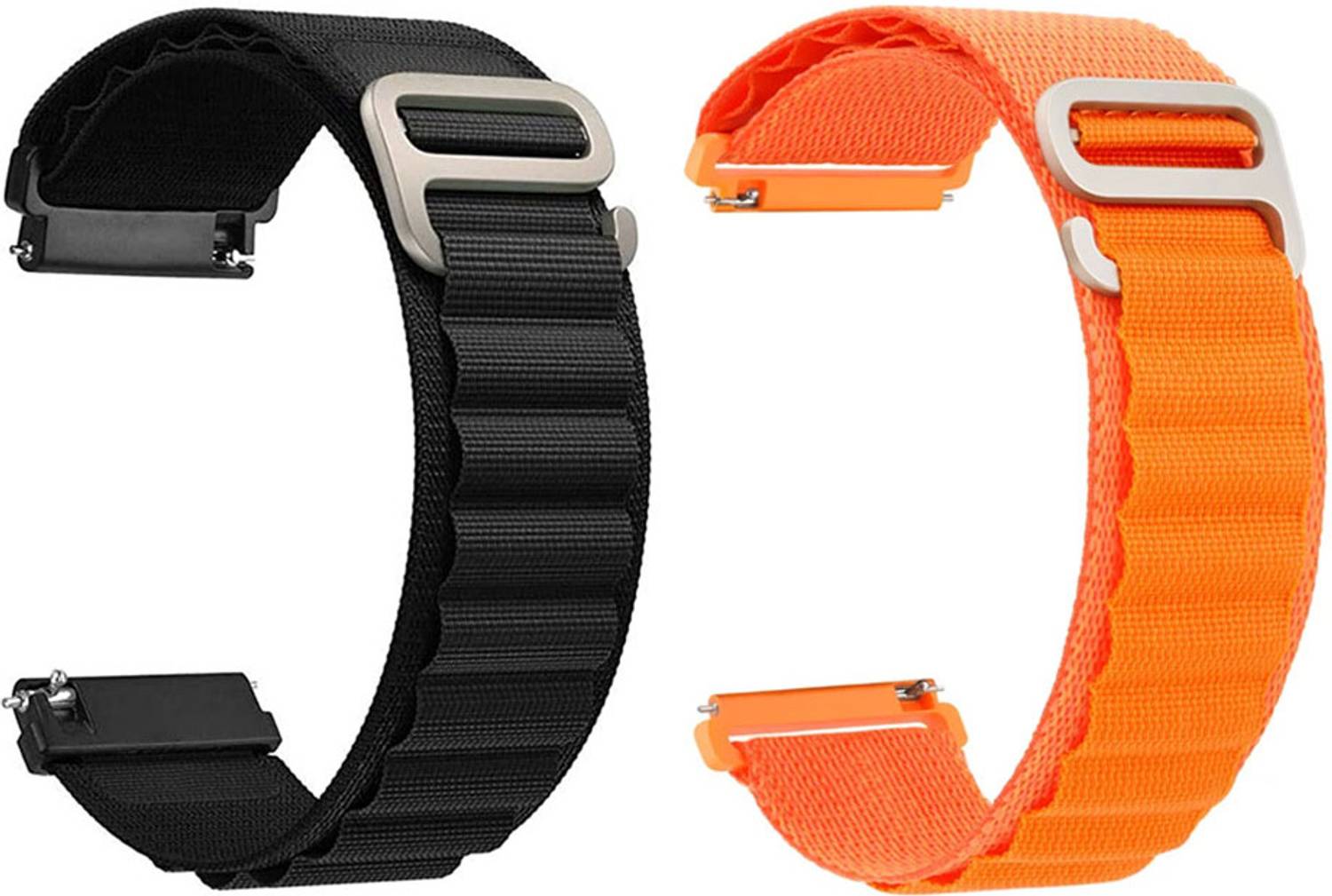 AOnes Pack of 2 Alpine Nylon Loop Watch Strap for Samsung Galaxy Watch 7 40Mm & 44Mm Watch Band Smart Watch Strap