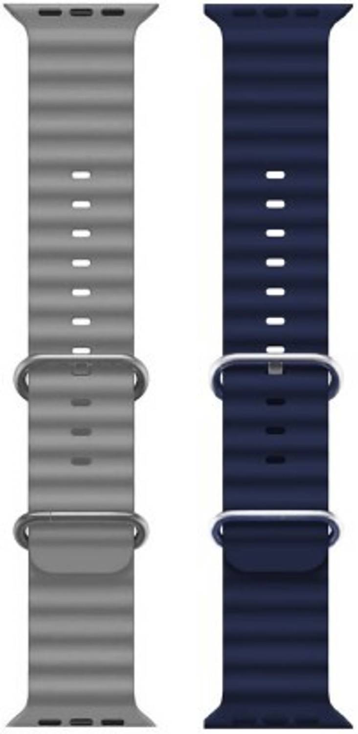 Gadgetzilla Ocean Smart Watch Strap Belt for Ultra Watch 49 mm, Series 8 / 7 45 mm, Series 6 / 5 / 4 44 mm, Series 3 / 2 / 1 42 mm, T800 Ultra, Watch 8 Ultra, i8 Pro Max, W26, T800. Smart Watch Strap Smart Watch Strap