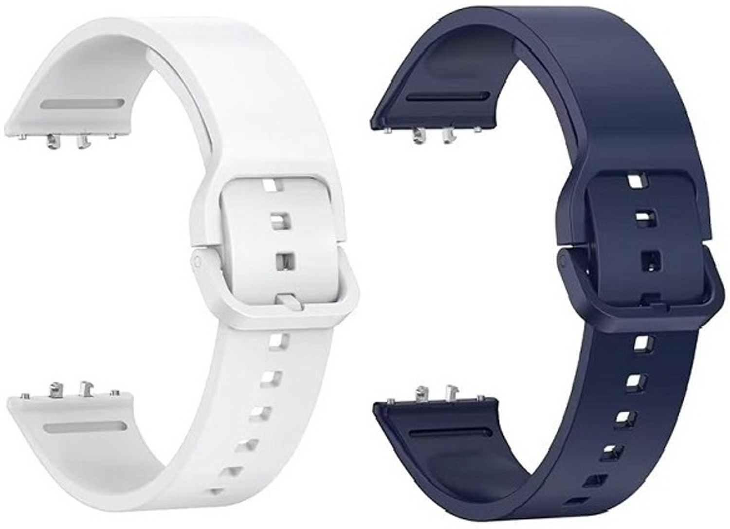 Image of JOBINKA Flexible Silicone Replacement Strap Compatible With Sam Galaxy Fit 3 (Pack Of 2) Smart Watch Strap