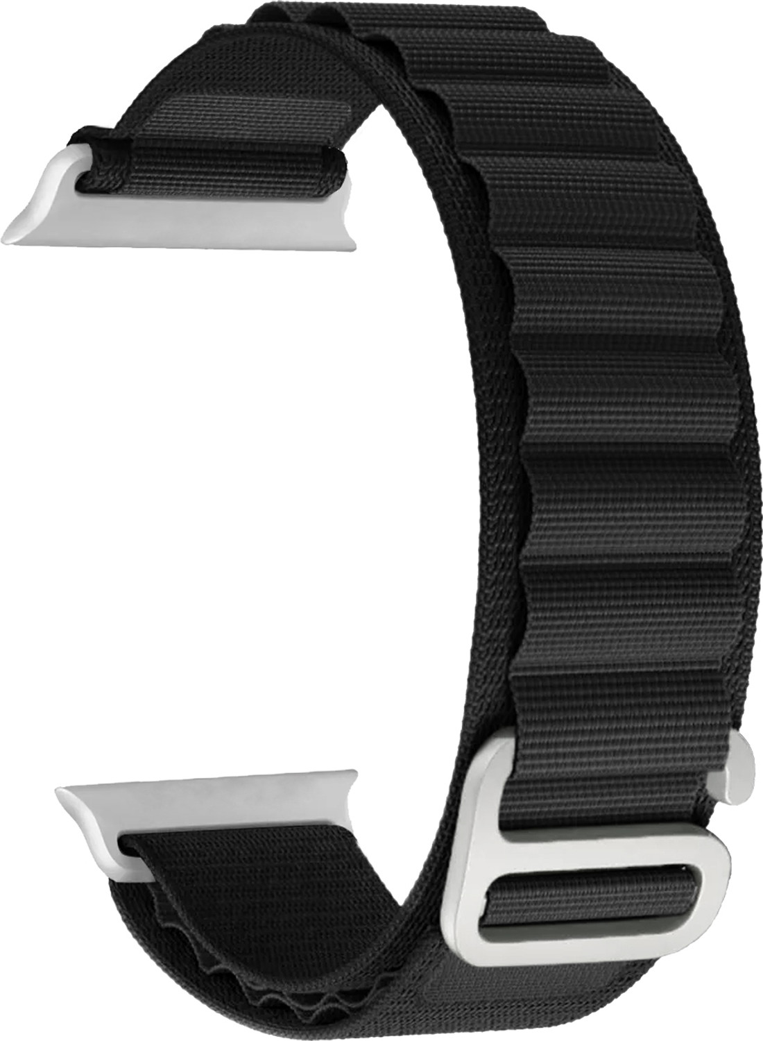 Image of ACM Sliding Watch Strap Nylon Hook for Apple Watch Series 6 40mm Smartwatch Black Smart Watch Strap