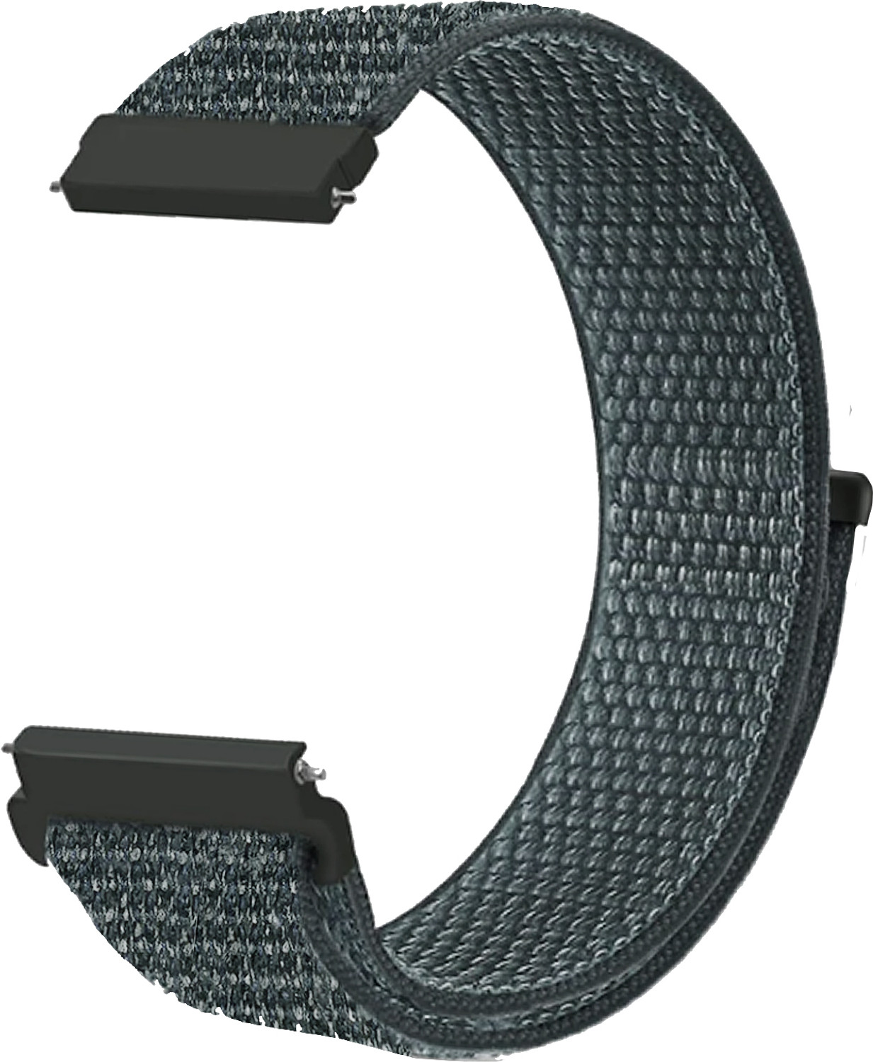 Image of ACM Watch Strap Nylon Soft Loop 20mm for Noise Colorfit Icon Buzz (Sports Band Grey) Smart Watch Strap (Grey)