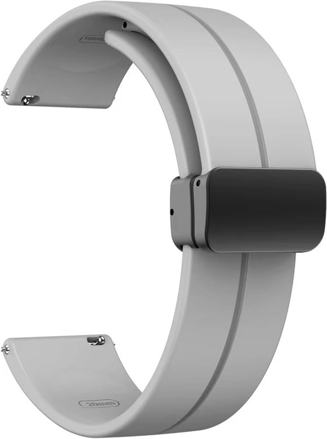 TECHWIND 2 cm TWMGNTBCKL015GY Smart Watch Strap Compatible with Fastrack FS1 Pro Smart Watch Strap