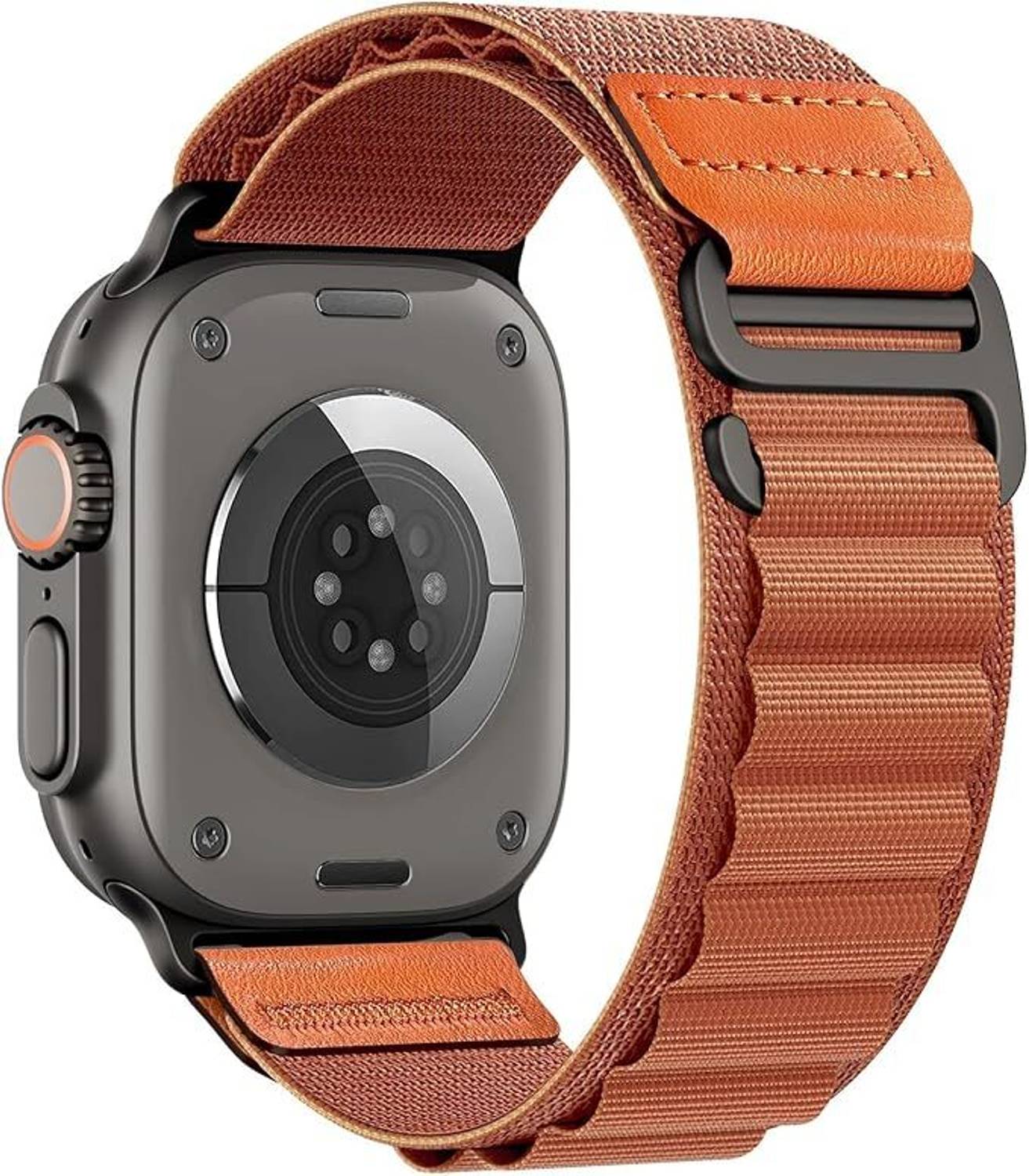 Ivanka Jewels 3.5 cm Nylon_Strap_Orange_44 Smart Watch Strap
