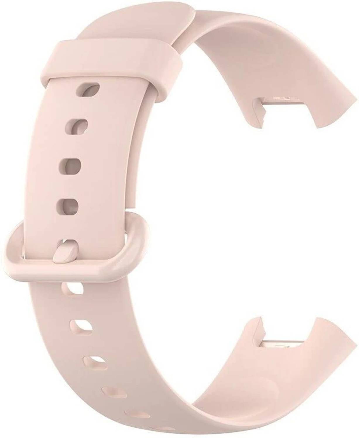 YDOXTON 135 mm Soft Silicone Compatible only for Redmi Watch 2 Lite/Redmi GPS Smart Watch Strap (Pink Cream) Smart Watch Strap