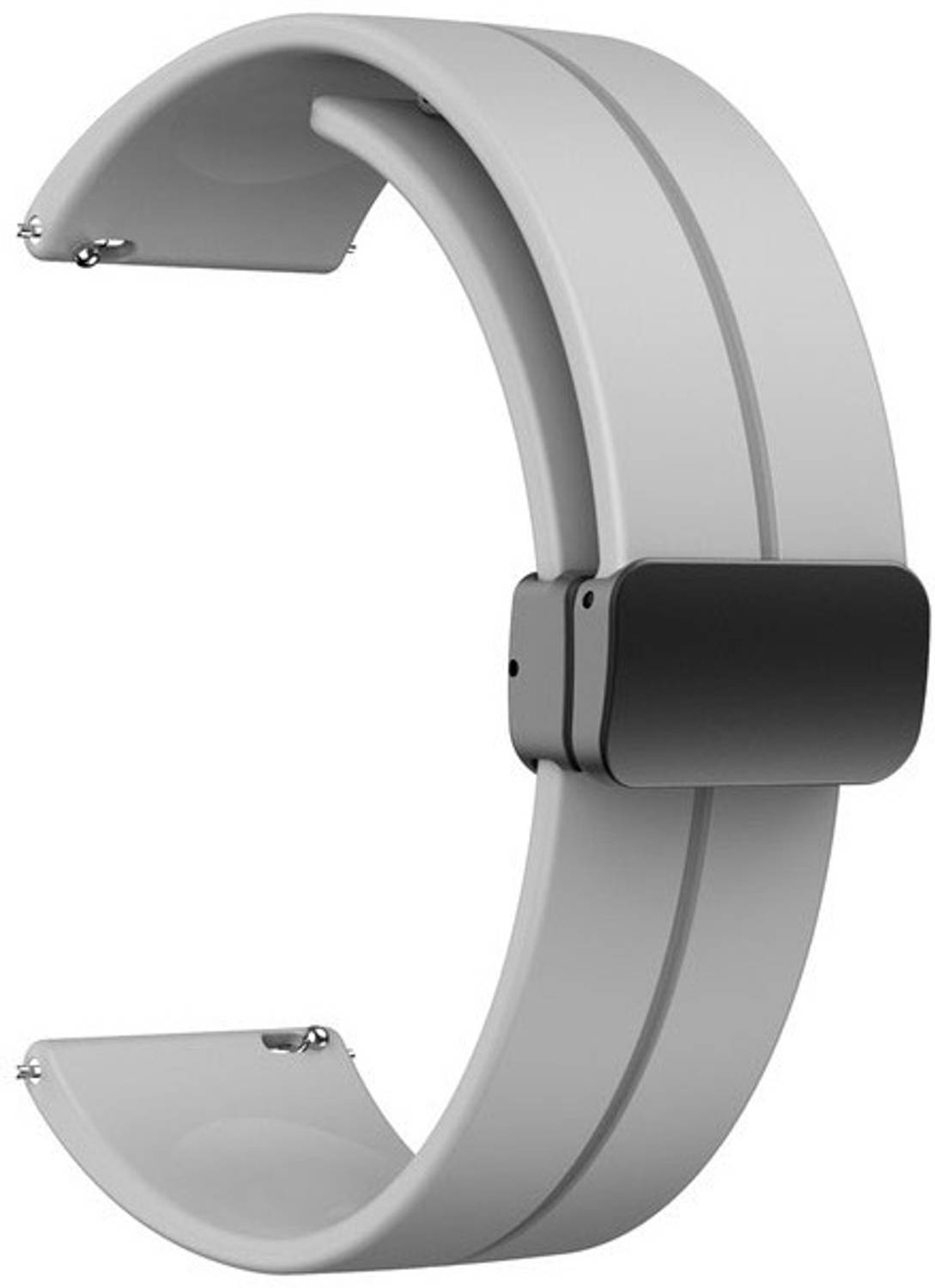 AOnes Silicone Belt Magnetic Folding Buckle for Nothing Watch Pro 2 Smart Watch Strap