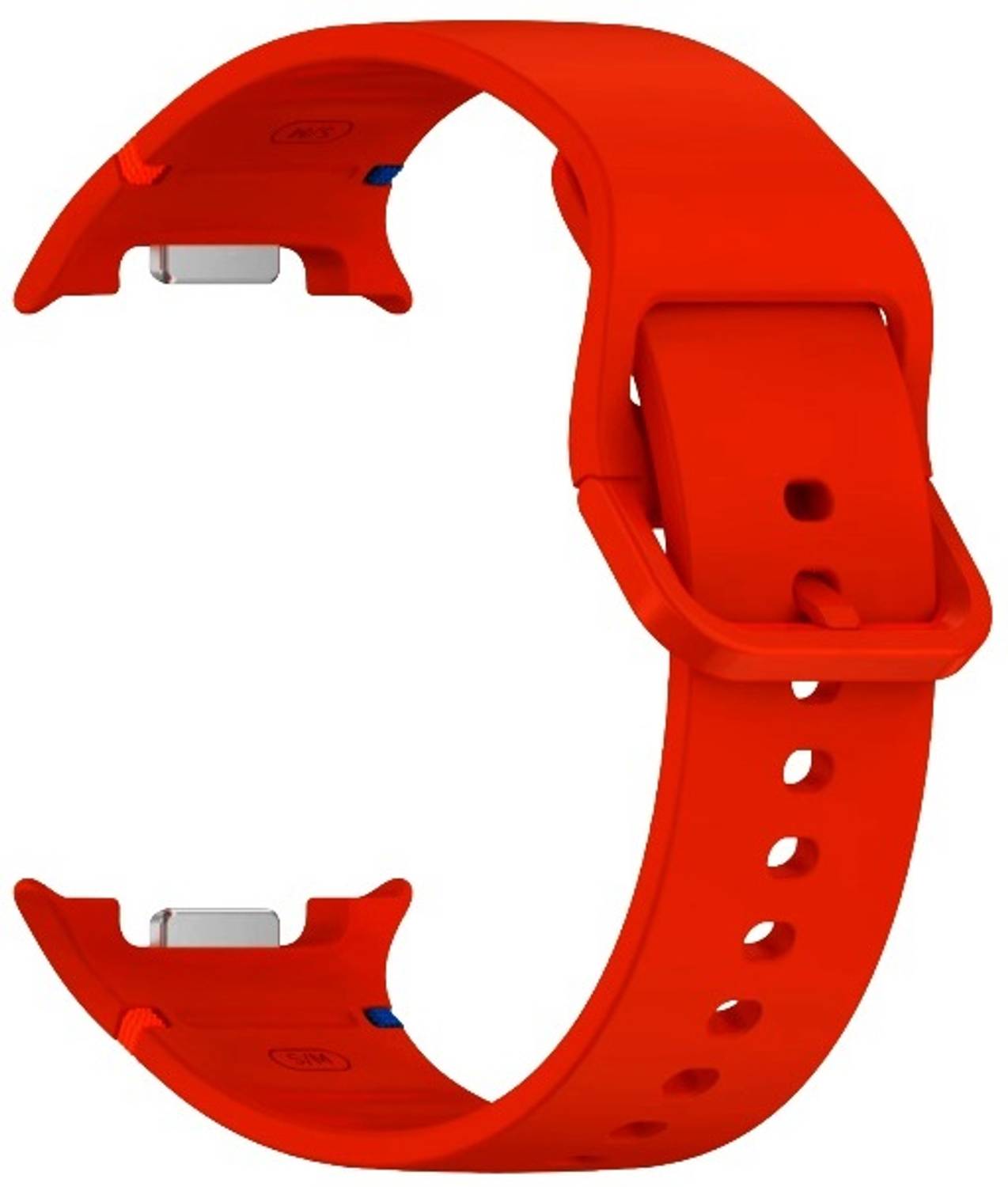 RUPELIK Soft Silicone Metal Lock Strap Compatible With Galaxy Watch 8 / Watch 8 Classic Smart Watch Strap