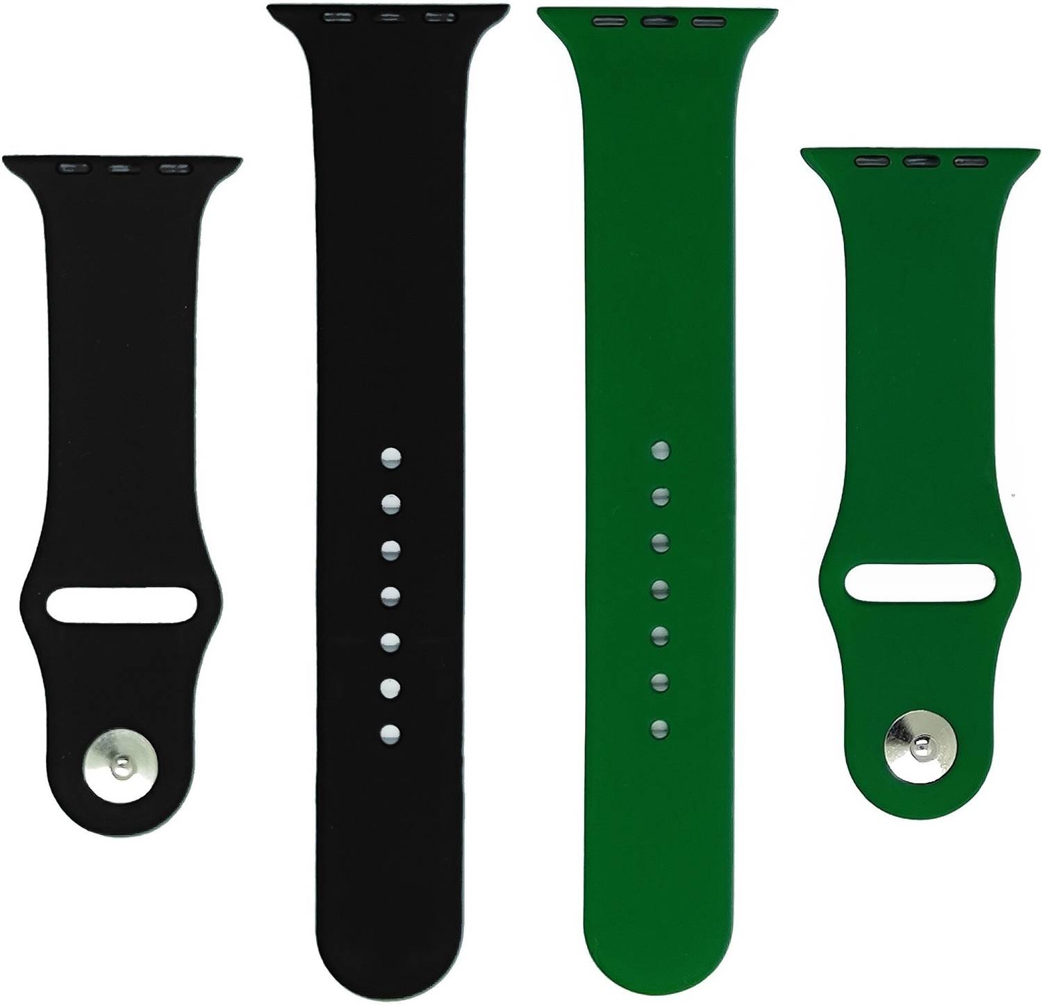 BLACK LOVIES 44 mm 42 / 44 / 45 / 49 MM SMARTWATCH STRAP PACK OF 2 Smart Watch Strap