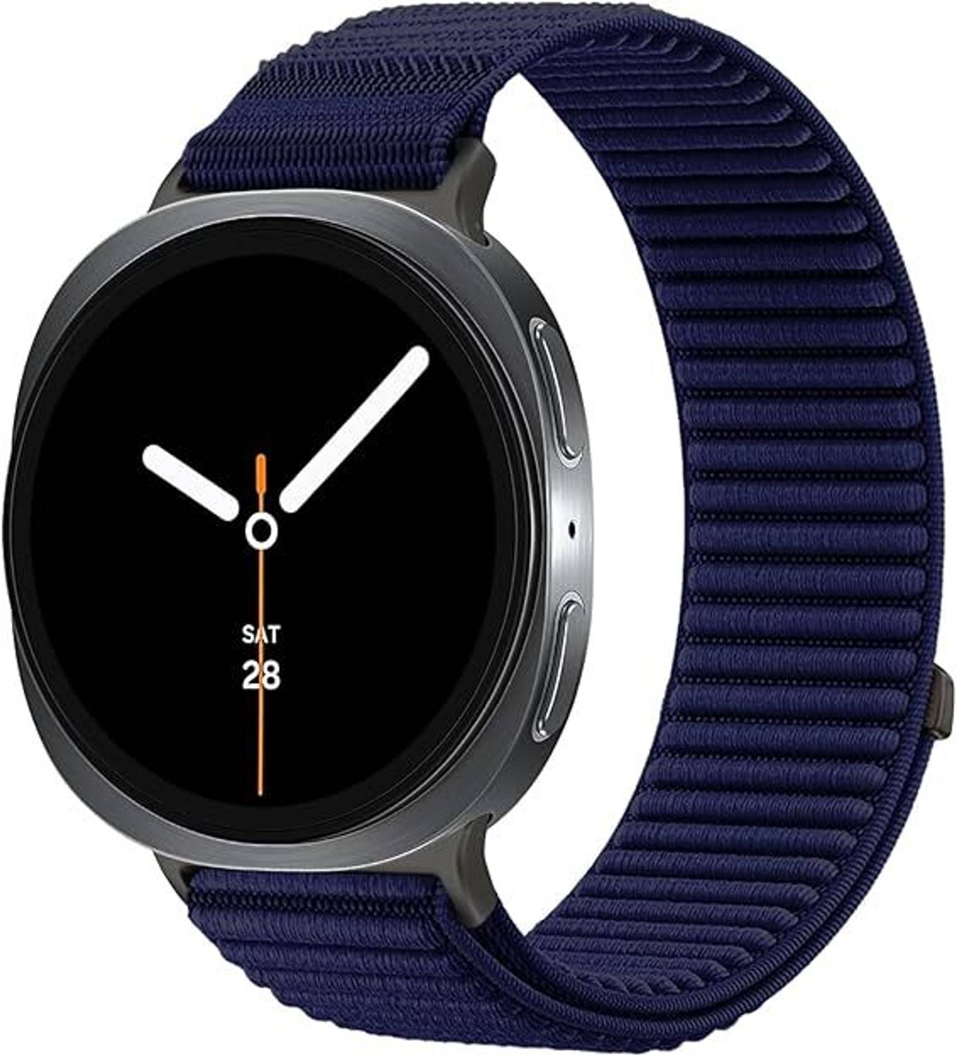 LN KART 1 inch Nylon Loop Bands for Galaxy Watch 8 Band 40mm 44mm/8 Classic 46 mm Men/Women,Soft Fabric Sport Strap for Galaxy Watch 8 Classic Band 46mm/8 44 mm 40 mm Wristband Correa Reloj (2025) Smart Watch Strap
