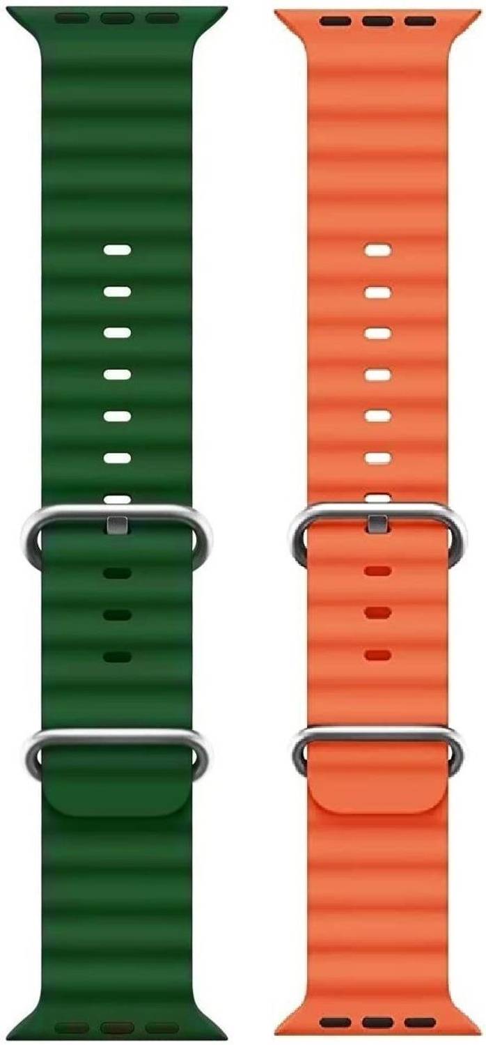 BLACK LOVIES 22 mm Ocean Smart Watch Strap Belt for Ultra Watch 49 mm, Series 8 / 7 45 mm, Series 6 / 5 / 4 44 mm, Series 3 / 2 / 1 42 mm, T800 Ultra, Watch 8 Ultra, i8 Pro Max, W26, T800 Smart Watch Strap