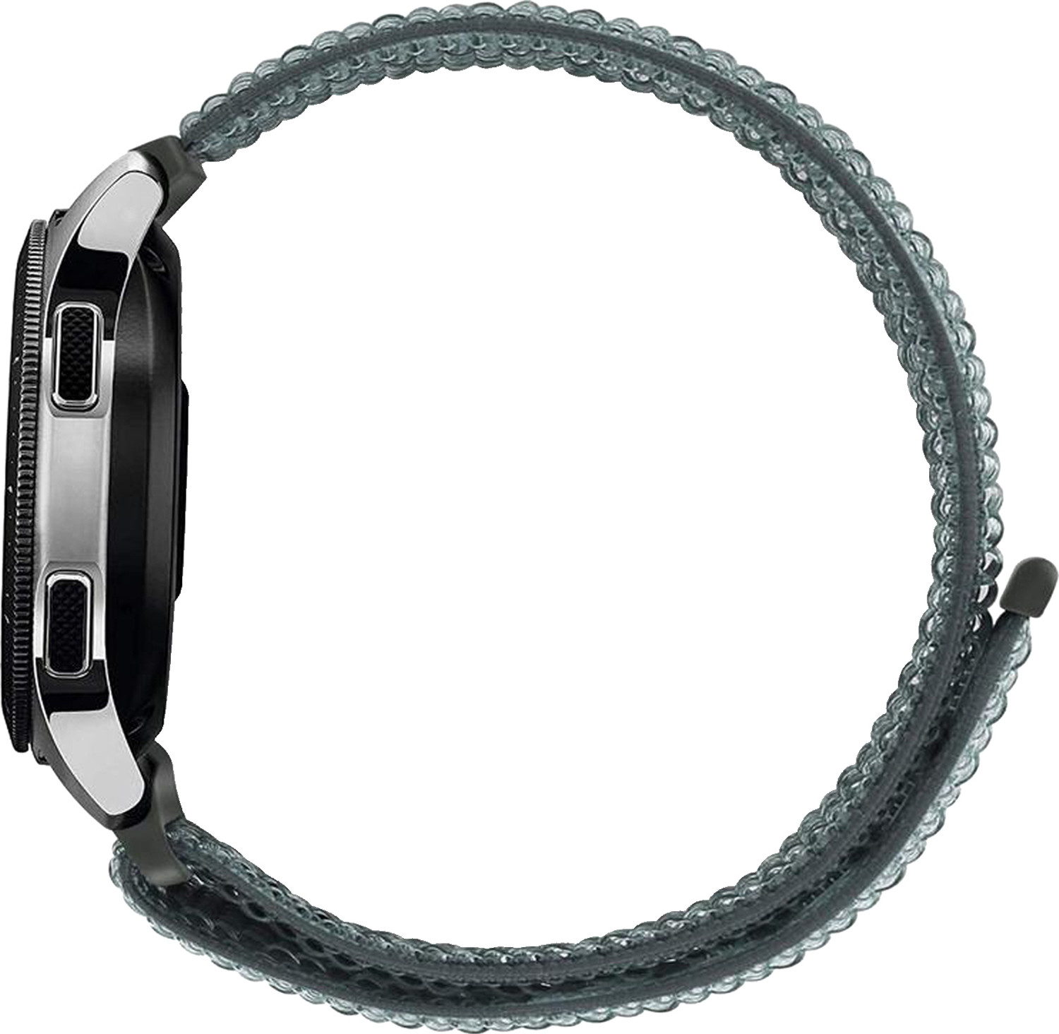 Image of ACM Watch Strap Nylon Soft Loop 20mm for Noise Colorfit Icon Buzz (Sports Band Grey) Smart Watch Strap (Grey)