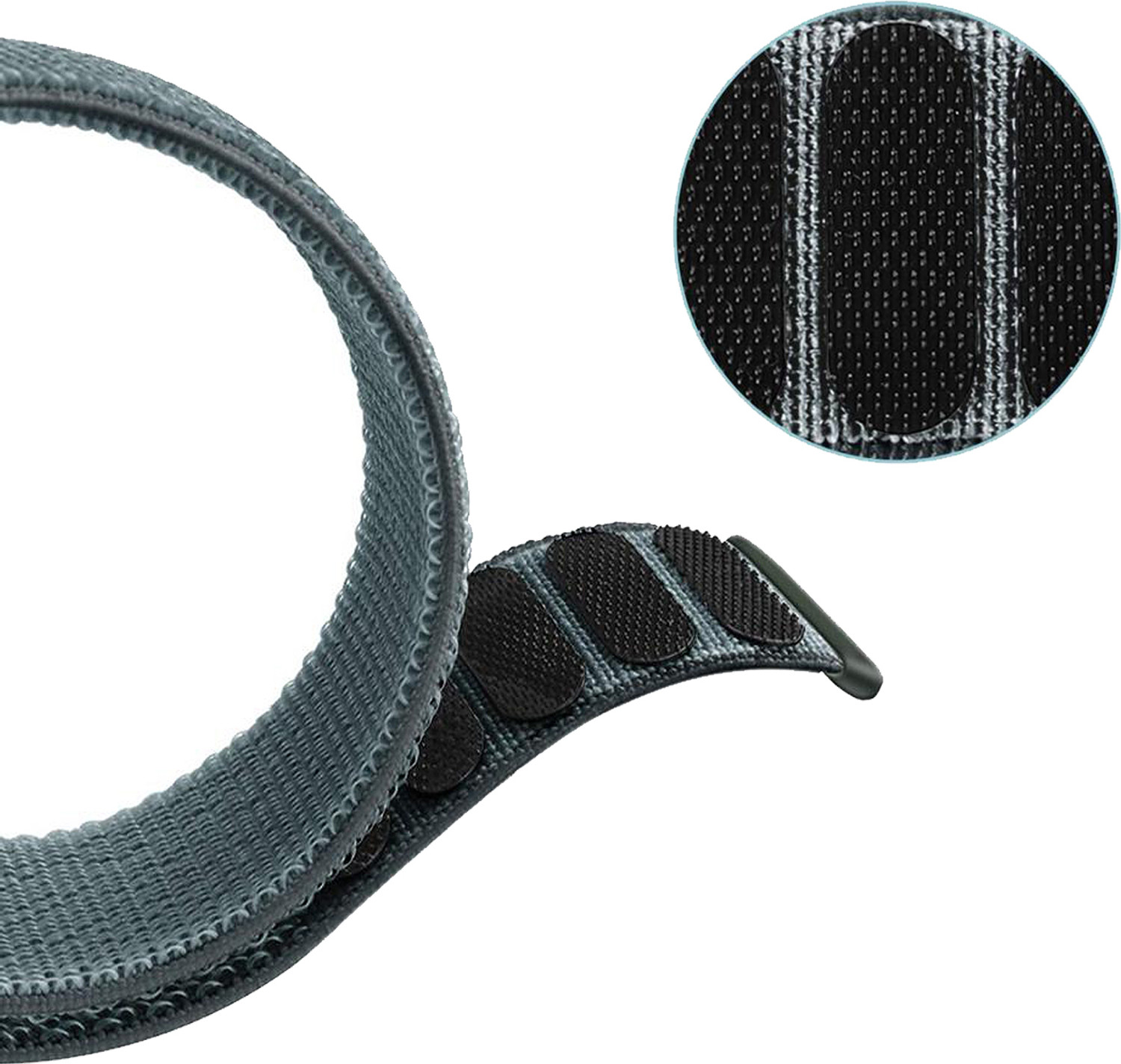 Image of ACM Watch Strap Nylon Soft Loop 20mm for Noise Colorfit Icon Buzz (Sports Band Grey) Smart Watch Strap (Grey)