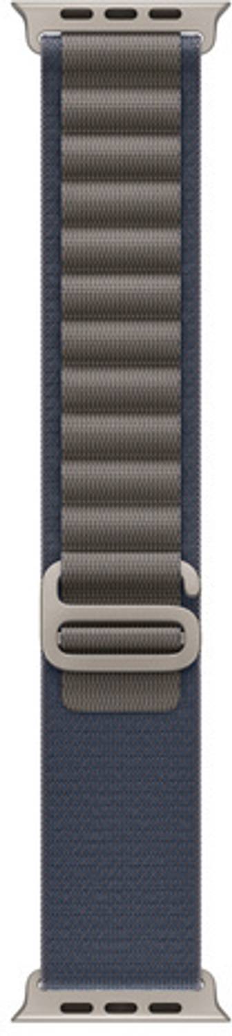 ABSOLUTE LIFESTYLE 2.5 inch Alpine Loop Nylon Bands/Straps Compatible with Watch 49mm 45mm 44mm 42mm Men & Women, Adjustable Strap with Metal G-Hook Premium Blue Strap for iWatch Ultra Series SE 8 7 6 5 4 3 2 1 (Only Alpine Loop Strap, Watch NOT Included) Smart Watch Strap