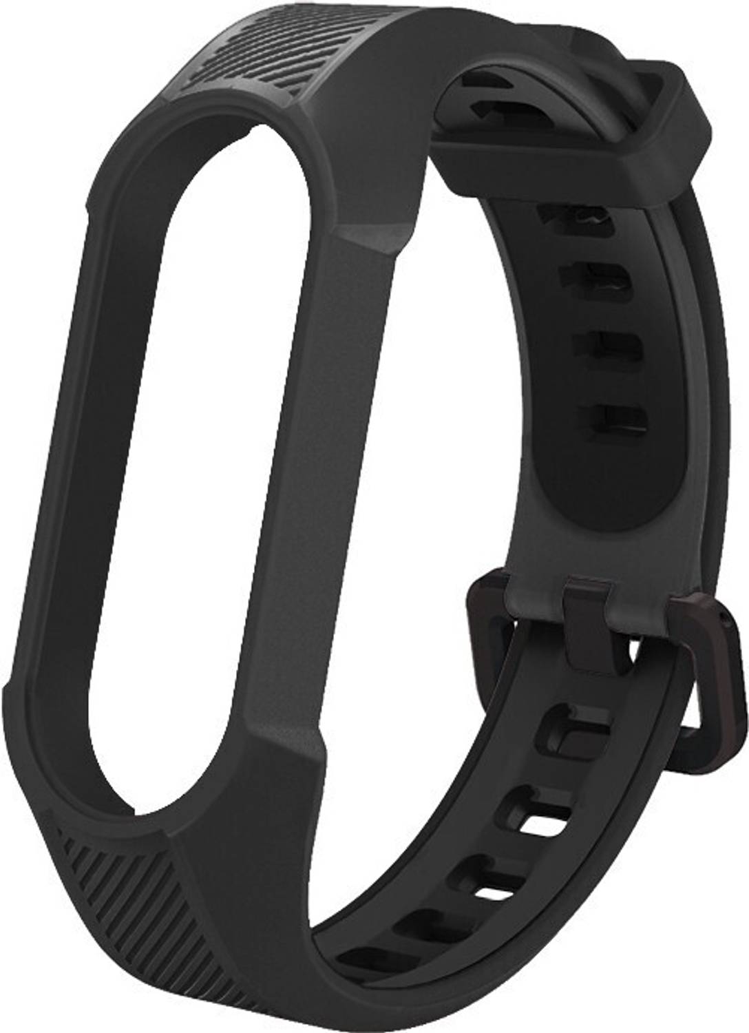Epaal 14 mm Rugged & Tough Silicon Strap for M_i Band 5 & M_i Band 6 (Black) Smart Watch Strap