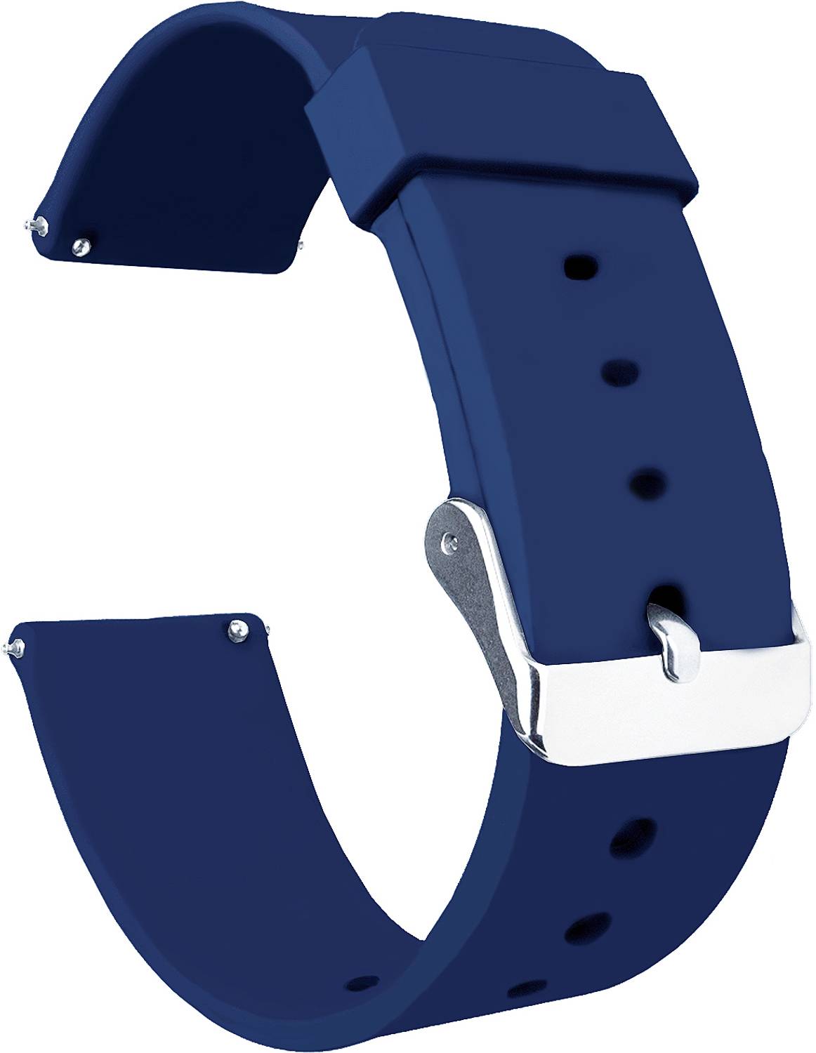 ACM Watch Strap Silicone for Noisefit Core Smartwatch Belt Band Blue Smart Watch Strap