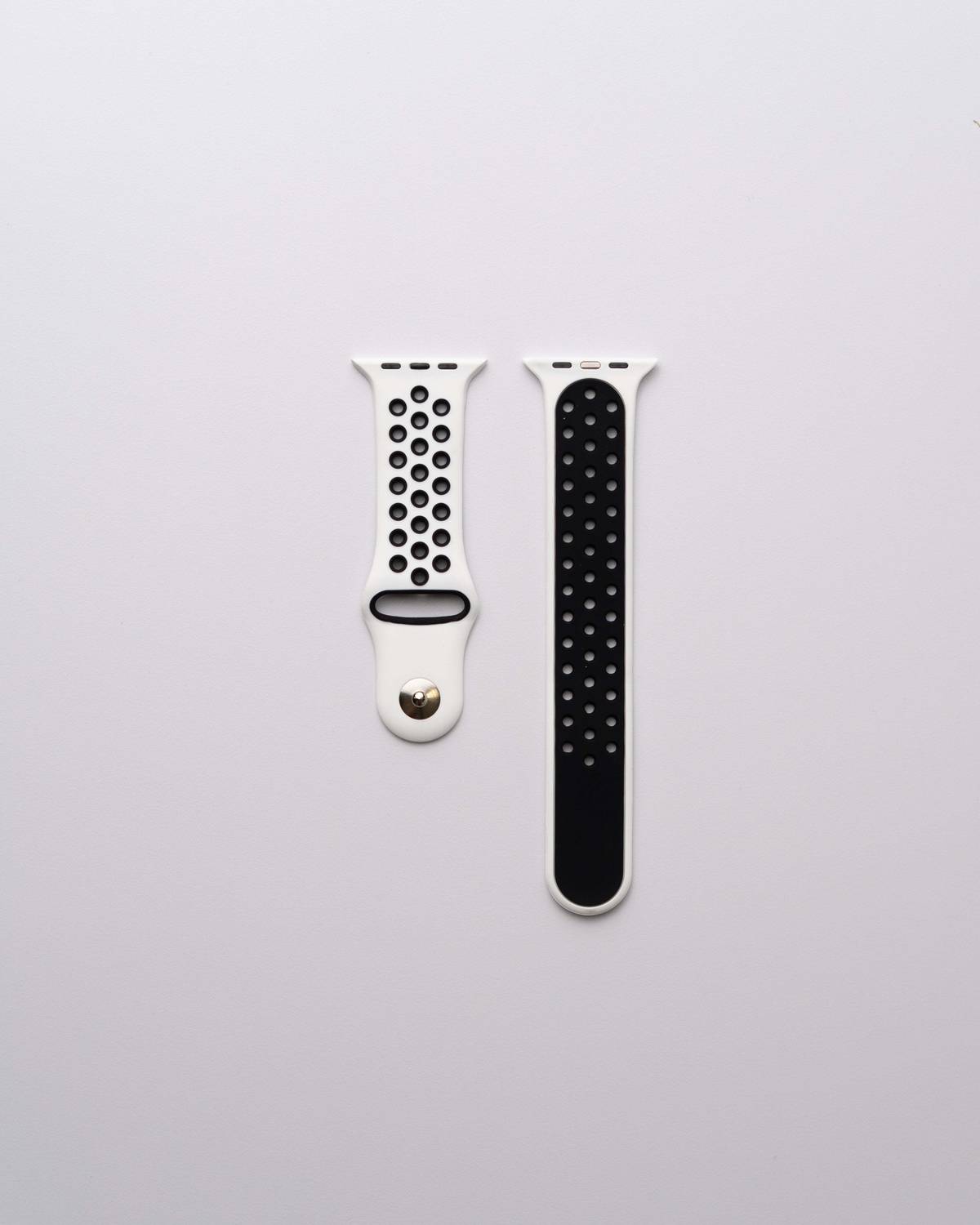 Sprig Liquid Silicon Dual Color Strap for iWatch Series 6 (Small 44MM) Smart Watch Strap
