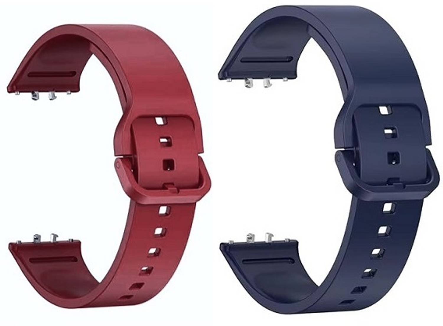 RUPELIK Flexible Silicone Replacement Strap Compatible With Sam Galaxy Fit 3 (Pack Of 2) Smart Watch Strap