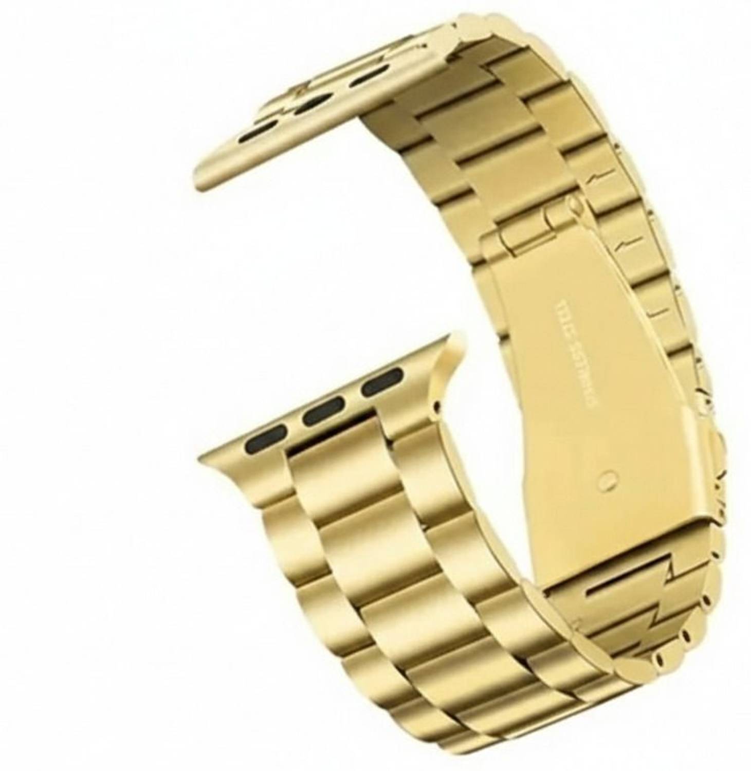 PREMBROTHERS 3.5 cm Folding Clasp Secure Lock, Stainless Steel Metal Chain Strap Compatible with Ultra Watch series 11,10 46mm,series 9/8/7/45mm,series 6/5/4 44mm,ultra 1,2 Smart Watch Strap