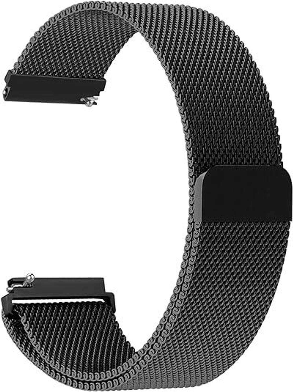 LN KART 20 mm 20mm Quick Release Watch Band Metal Strap for Samsung Galaxy Watch 7 6 5 4 3 FE 40mm 41mm 42mm 44mm 45mm 46mm Magnetic Mesh Watch Band for Amazfit Bip U Pro/GTS for Galaxy Watch Active/2 40mm 44mm Smart Watch Strap