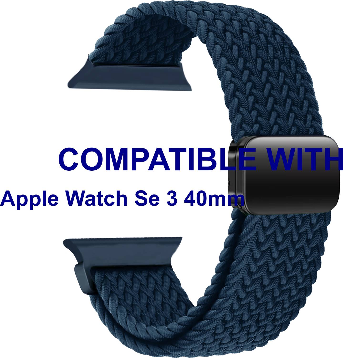 ACM WSM26N40BL1715 Sliding 44mm 49mm Watch Strap Woven Braided Magnetic for Apple Watch Se 3 40mm Smartwatch Blue Smart Watch Strap