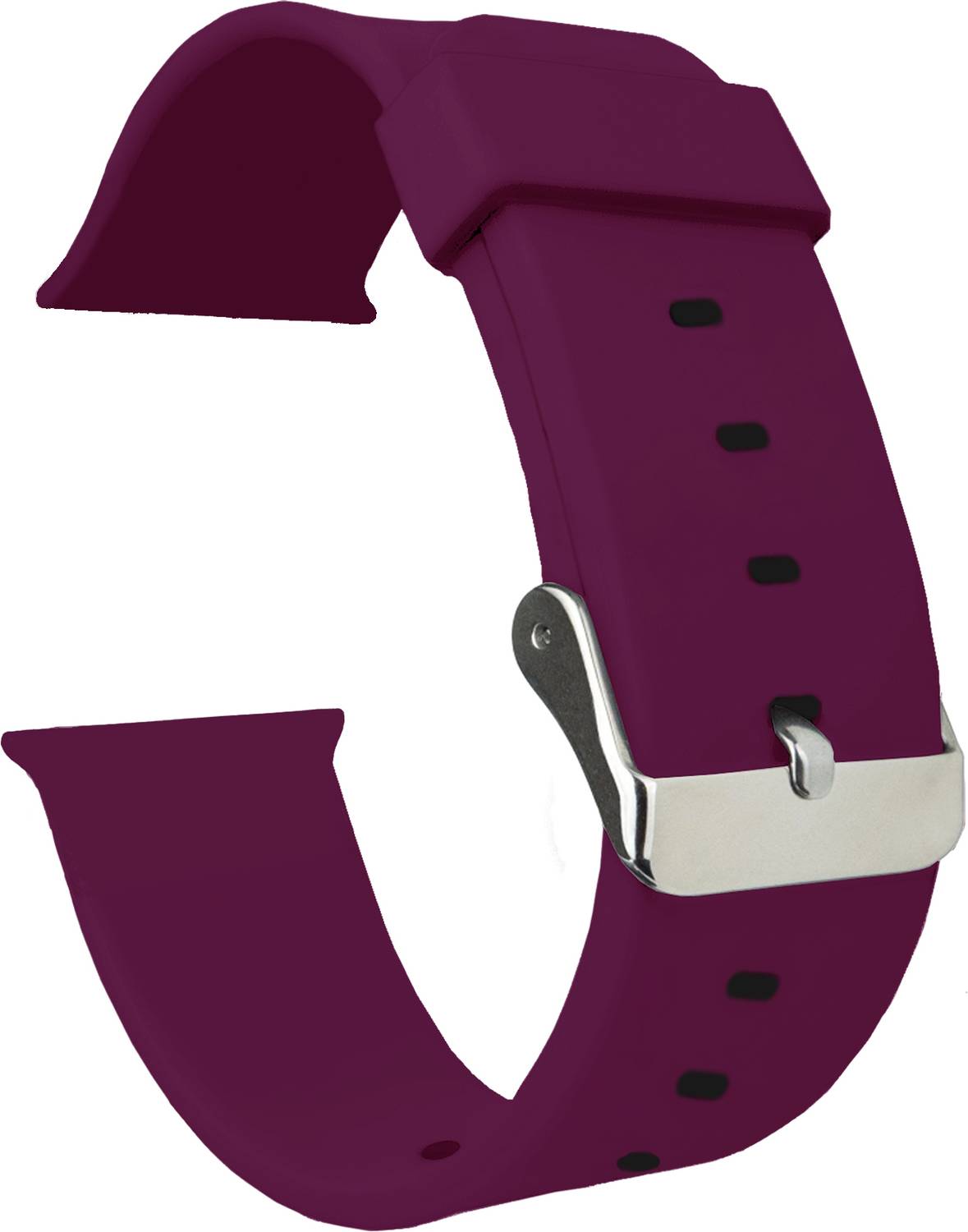 ACM Sliding Watch Strap Silicone for Ptron Force X12s Smartwatch Belt Band Purple Smart Watch Strap