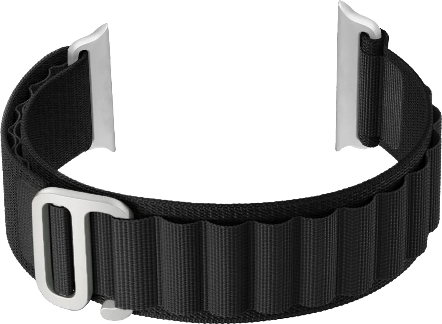 Image of ACM Sliding Watch Strap Nylon Hook for Apple Watch Series 6 40mm Smartwatch Black Smart Watch Strap