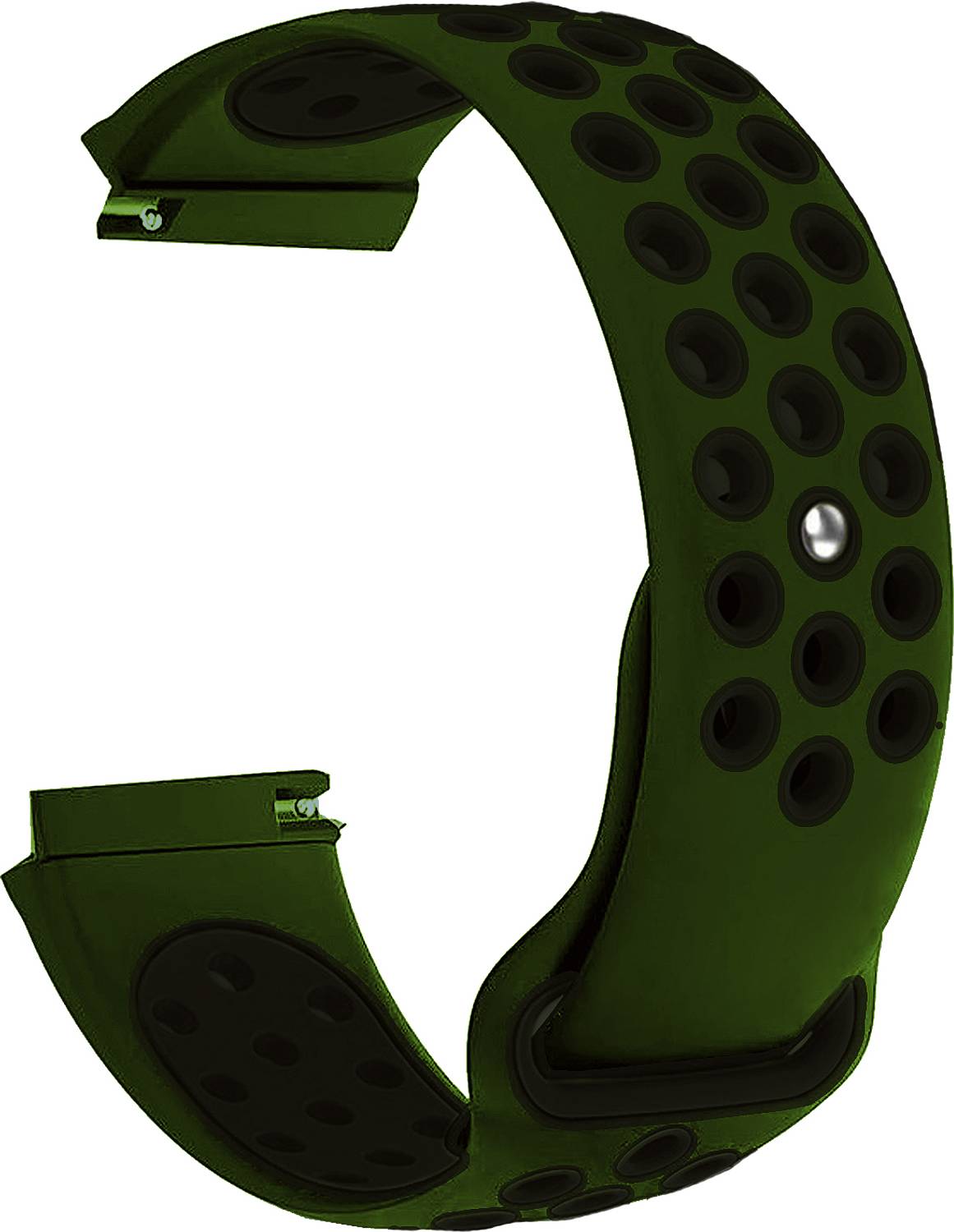 ACM Watch Strap for Noise Noisefit Fuse Smartwatch Belt Band Green & Black Smart Watch Strap