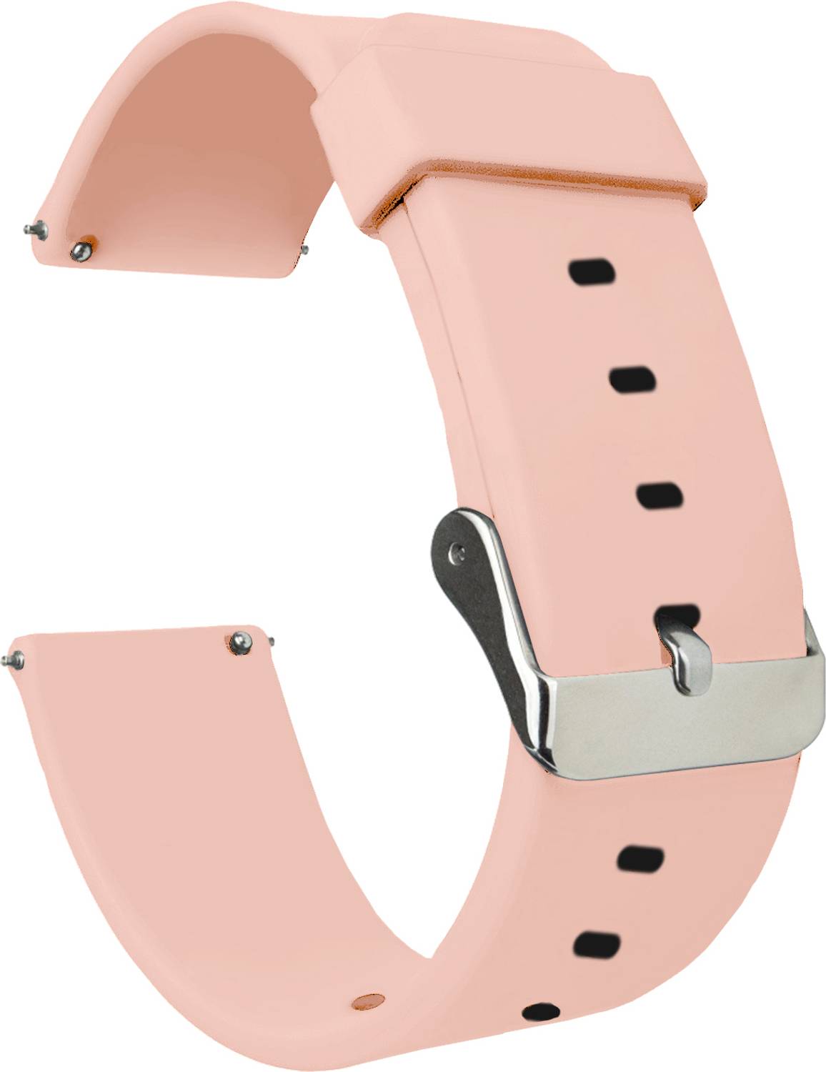 ACM Watch Strap Silicone for Zebronics Zeb-Drip Smartwatch Belt Band Creame Pink Smart Watch Strap