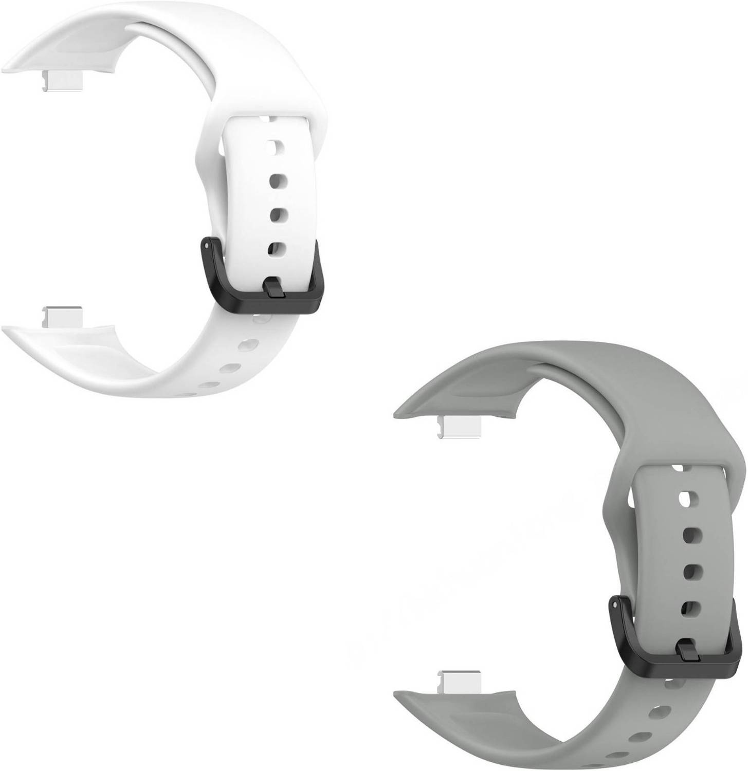 valente Silicone Strap Compatible with Redmi Watch Move | Soft Replacement Watch Band | Adjustable Sport Wrist Band with Secure Buckle (pack of 2) Smart Watch Strap